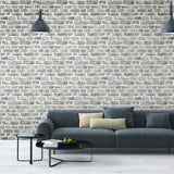 BB51124 Stone Symphony Motif Silver Grey Wallpaper