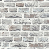 BB51124 Stone Symphony Motif Silver Grey Wallpaper