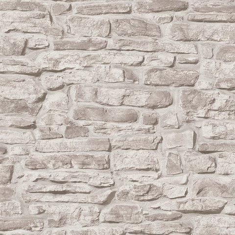 BB51126 Stone Symphony Motif Silver Grey Wallpaper