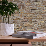 BB51127 Stone Symphony Motif Beige Wallpaper