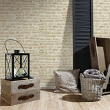 BB51128 Rocky Retreat Motif Beige Wallpaper