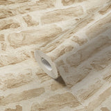 BB51128 Rocky Retreat Motif Beige Wallpaper