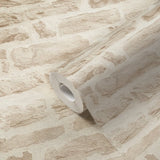 BB51129 Rocky Retreat Motif Beige Wallpaper