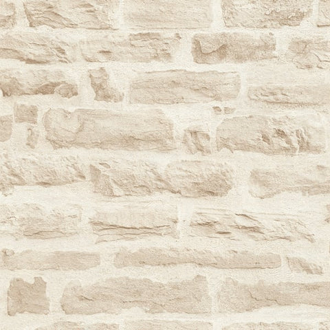 BB51129 Rocky Retreat Motif Beige Wallpaper