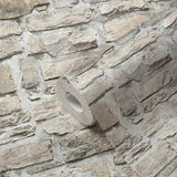 BB51130 Stone Symphony Motif Silver Grey Wallpaper