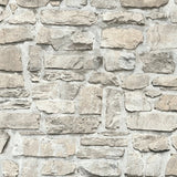 BB51130 Stone Symphony Motif Silver Grey Wallpaper