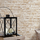 BB51131 Stone Symphony Motif Beige Wallpaper