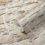 BB51131 Stone Symphony Motif Beige Wallpaper