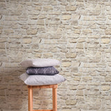 BB51131 Stone Symphony Motif Beige Wallpaper