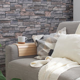 BB51132 Sandstone Splendour Motif Silver Grey Wallpaper