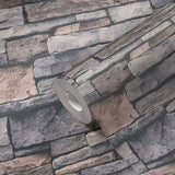 BB51132 Sandstone Splendour Motif Silver Grey Wallpaper