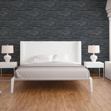 BB51133 Sandstone Splendour Motif Black Wallpaper
