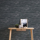 BB51133 Sandstone Splendour Motif Black Wallpaper