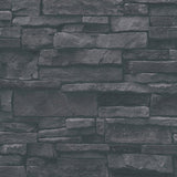 BB51133 Sandstone Splendour Motif Black Wallpaper