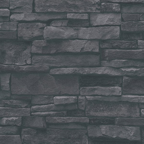 BB51133 Sandstone Splendour Motif Black Wallpaper