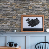 BB51134 Sandstone Splendour Motif Silver Grey Wallpaper