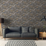 BB51134 Sandstone Splendour Motif Silver Grey Wallpaper