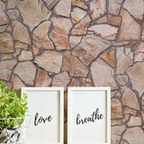 BB51136 Claystone Cottage Motif Beige Wallpaper