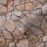BB51136 Claystone Cottage Motif Beige Wallpaper
