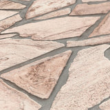 BB51137 Claystone Cottage Motif Beige Wallpaper