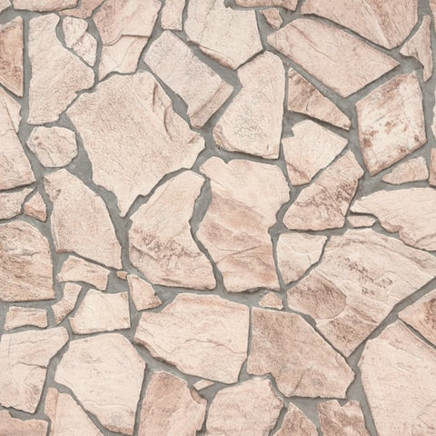 BB51137 Claystone Cottage Motif Beige Wallpaper