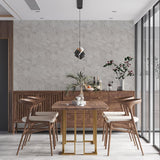 BB51139 Petrified Paradise Motif White Wallpaper