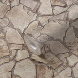 BB51142 Claystone Cottage Motif Beige Wallpaper