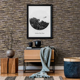 BB51145 Rocky Retreat Motif Bronze Brown Wallpaper