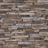 BB51145 Rocky Retreat Motif Bronze Brown Wallpaper