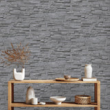 BB51149 Graceful Granite Motif Silver Grey Wallpaper