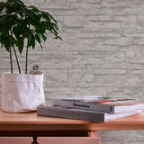 BB51154 Graceful Granite Motif Silver Grey Wallpaper