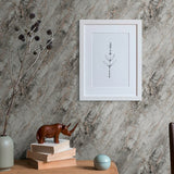 BB51161 Luxurious Marble Motif Silver Grey Wallpaper