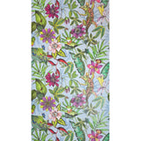 BL1701 Multicolor blue Jungle Tropical flower rainforest leaves frogs lizards Wallpaper