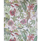 BL1702 Multicolor white Jungle Tropical flower rainforest leaves frogs lizard Wallpaper
