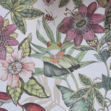 BL1702 Multicolor white Jungle Tropical flower rainforest leaves frogs lizard Wallpaper
