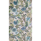 BL1705 Beige blue green Jungle Tropical flower rainforest leaves frogs lizard Wallpaper