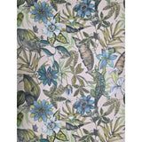 BL1705 Beige blue green Jungle Tropical flower rainforest leaves frogs lizard Wallpaper