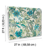 BL1705 Rainforest Cream Green Multi Wallpaper
