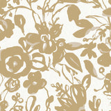 BL1732 Brushstroke Floral Gold Wallpaper
