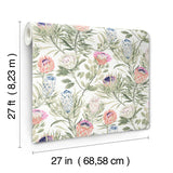 BL1752 Protea White Fuchsia Wallpaper