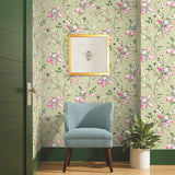 BL1791 Dream Blossom Light Green Wallpaper