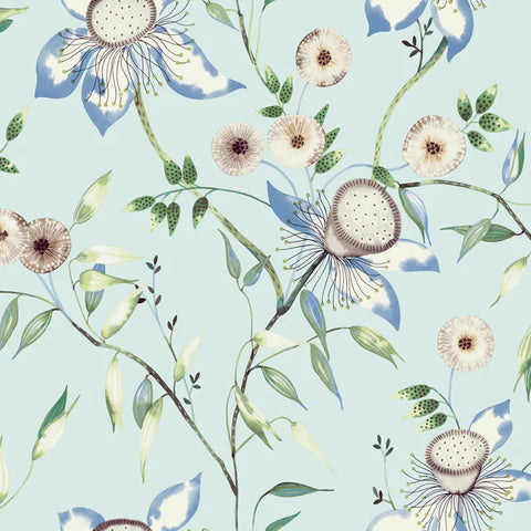 BL1792 Dream Blossom Light Blue Wallpaper