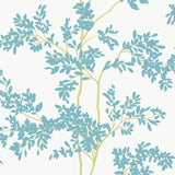 BL1803 Lunaria Silhouette White Aque Wallpaper