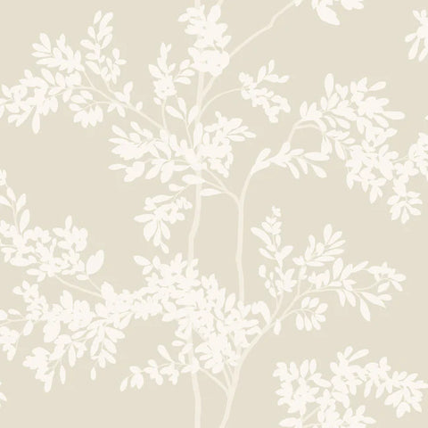 BL1805 Lunaria Silhouette White Taupe Wallpaper