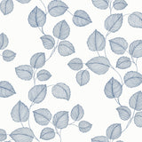 BL70122 Linework Leaves Wallpaper