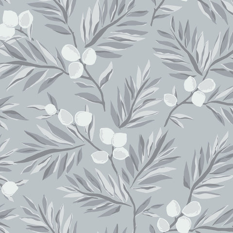 BL70708 Plums and Leaves Wallpaper