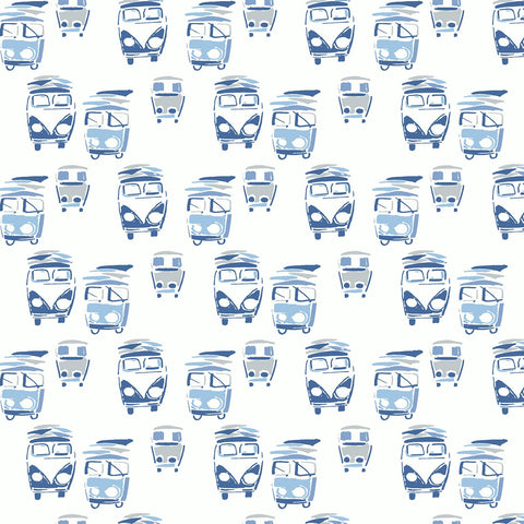 BL70802 Retro Buses Wallpaper