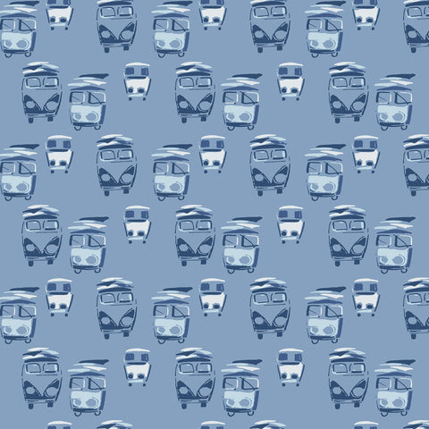 BL70812 Retro Buses Wallpaper