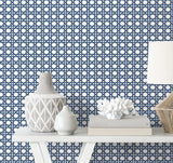 BL70912 Wicker Screen Print with Raised Inks Wallpaper 