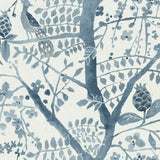 BO6634 Peacock Block Print Wallpaper